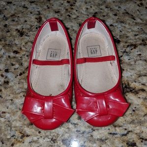 Gap red patent leather flats